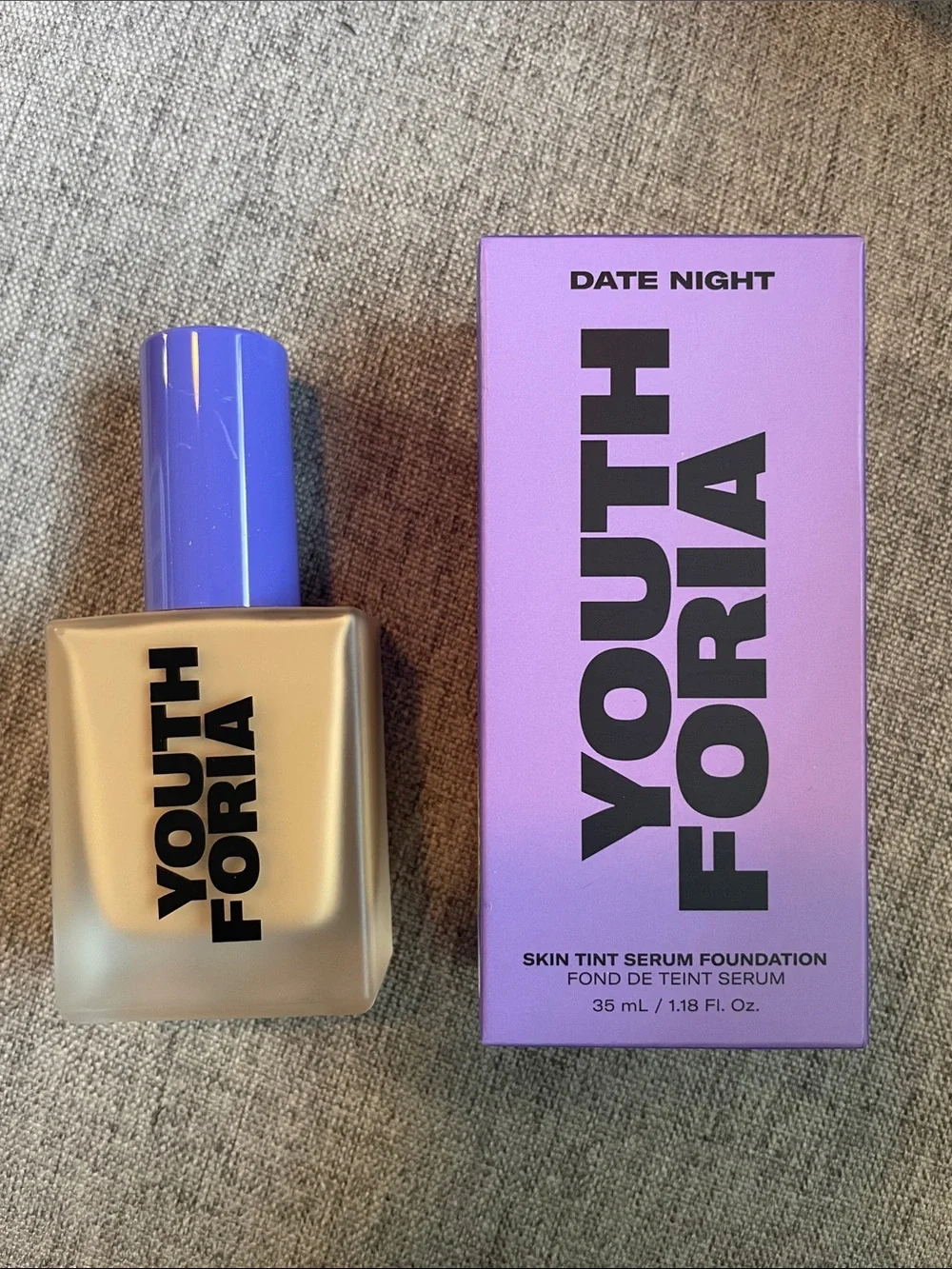 NIB Youth Foria Skin Tint Serum Foundation - Light to Light Medium 315
